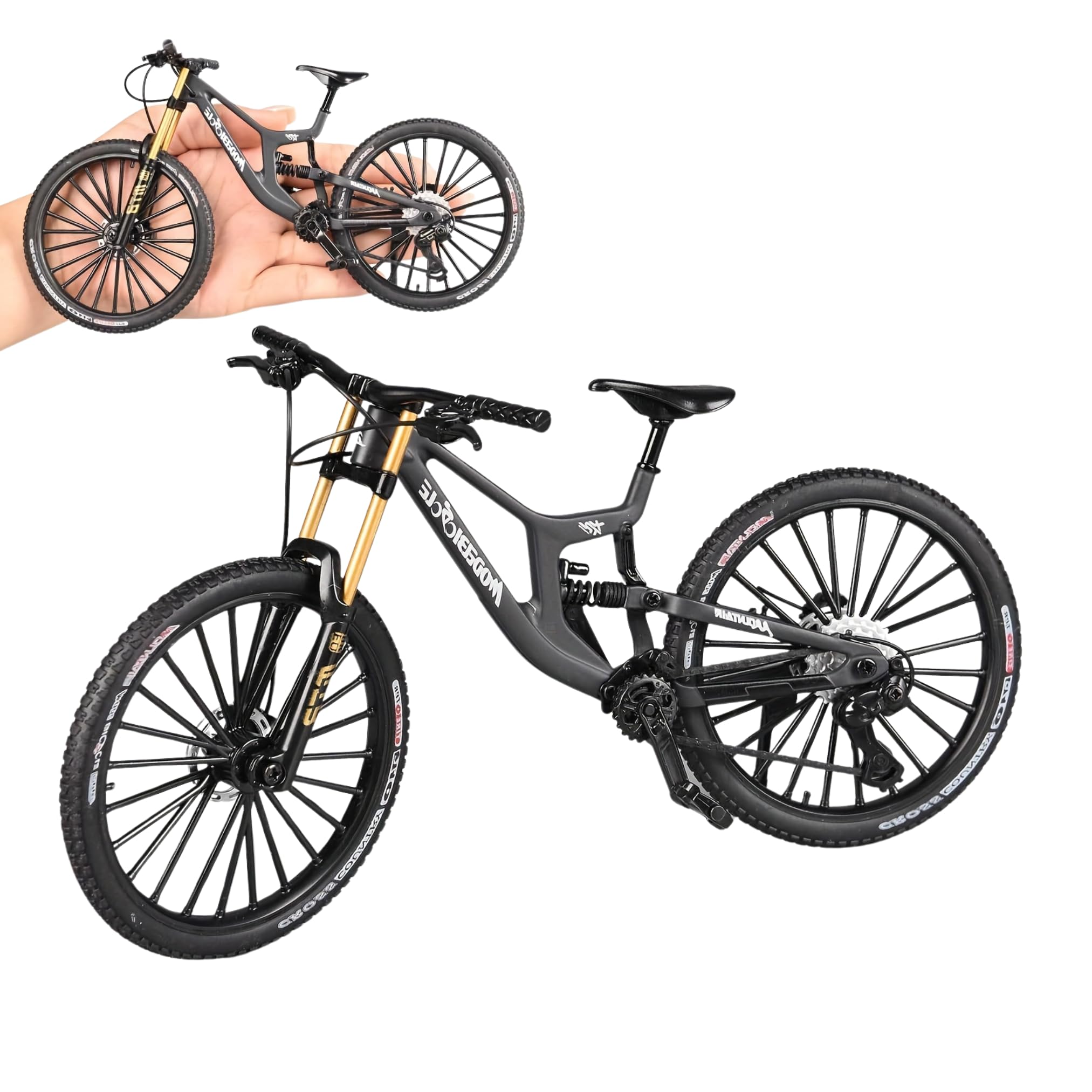 Vélo décoration | VTT Miniature 1:6 | Vélo en métal | Décoration de Bureau | Collection d'artisanat pour Les passionnés de Cyclisme et Les athlètes | Mini VTT