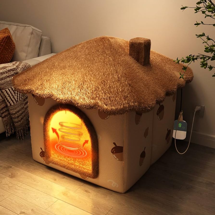 Amazon | [イノヤ] ペットベッド ドーム型 ペットハウス 2way