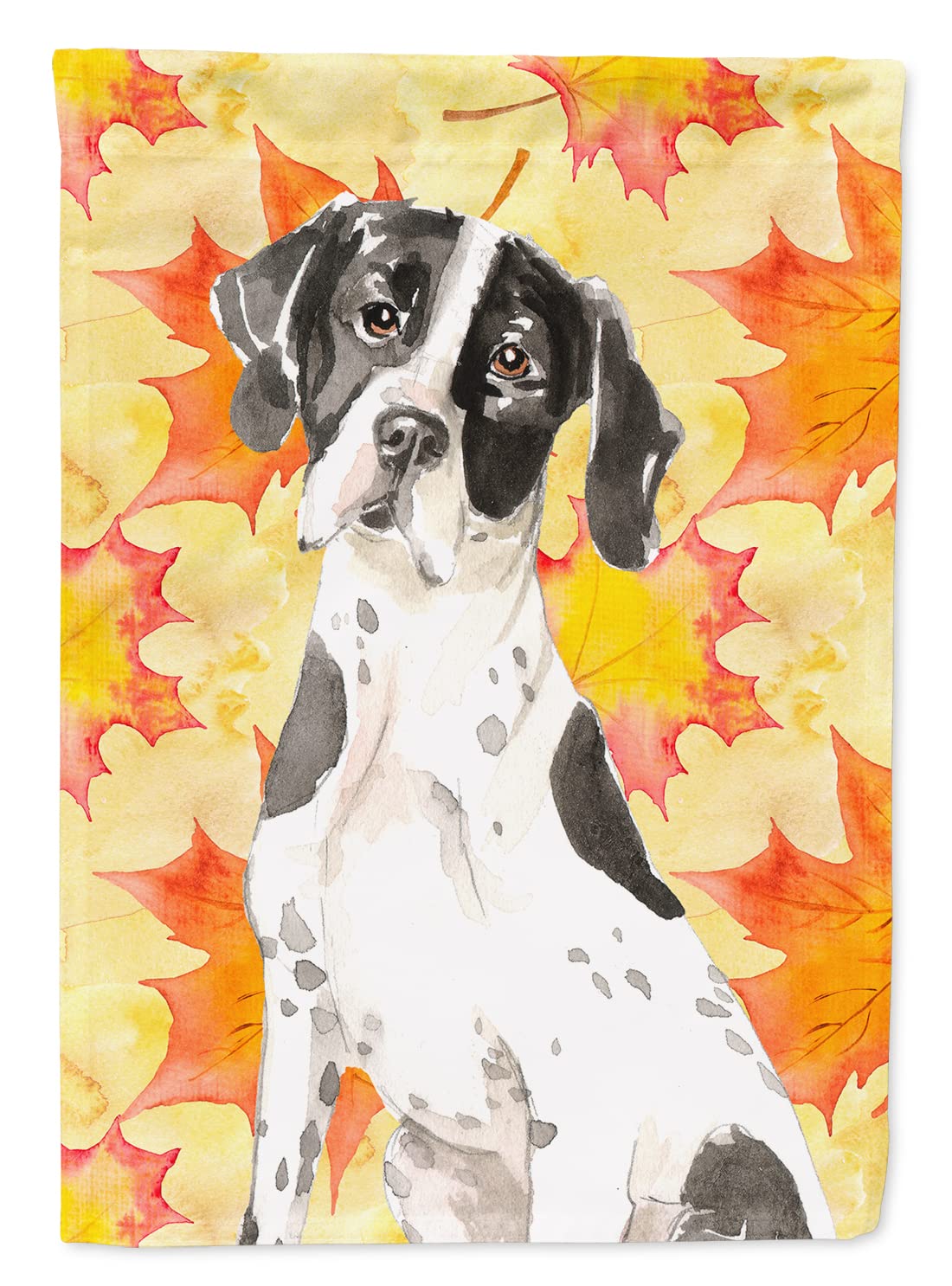 Drapeau Pointer Anglais Feuilles d'Automne pour Décoration Extérieure de Maison