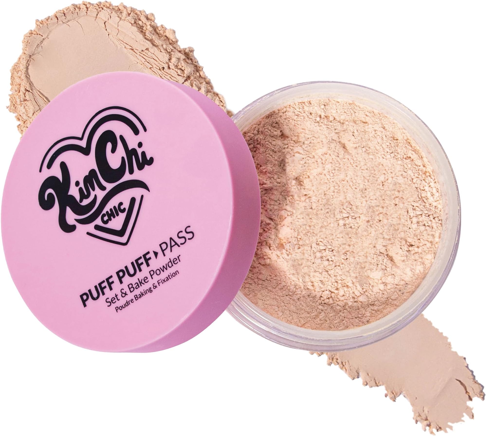 Beauty Puff Puff Pass Set & Bake Powder - Translucent