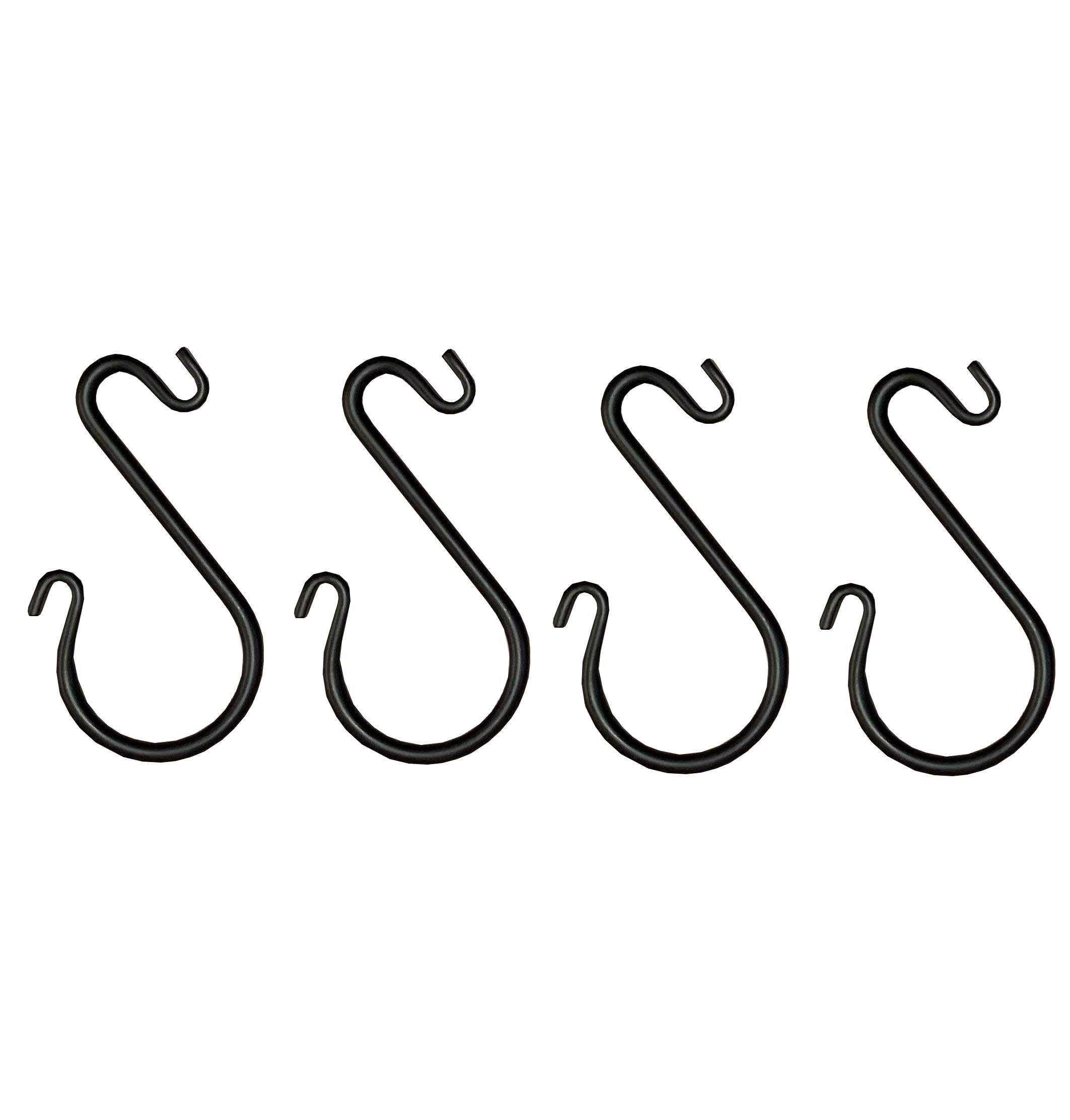 Selections Steel Tree Hanging S Hooks for Bird Feeders and Baskets (Pack of 4)