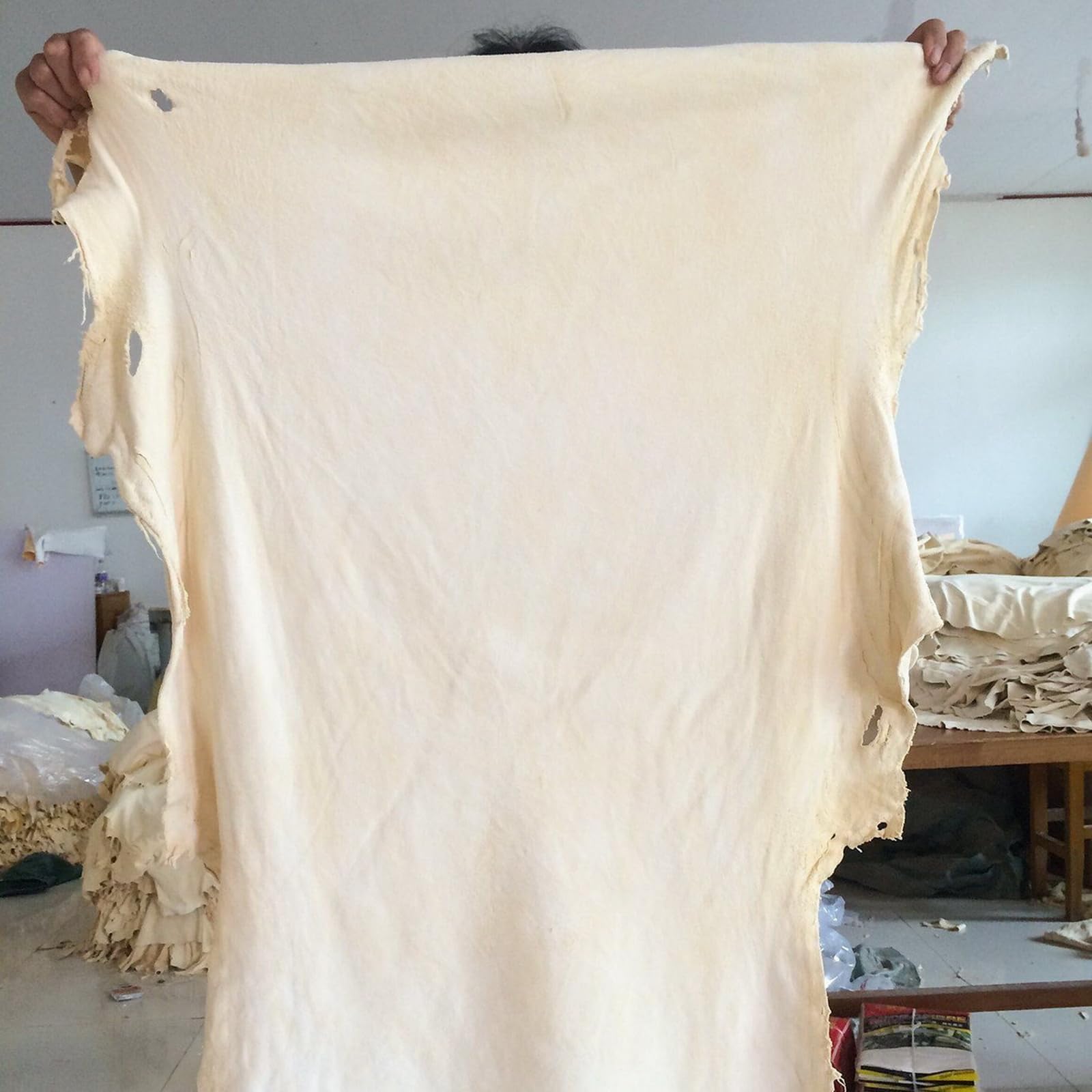 SUEIANNMN Car Nature Chamois Real Leather Washing Cloth Cleaning Towel Wipes Clean Cham H88 (60X90cm)