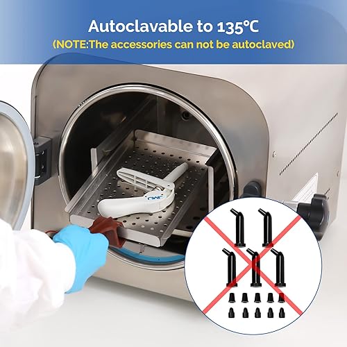 Miniatura 4 de JMU Aplicador dispensador de pistola compuesto dental autoclavable, viene con 5 puntas de cartucho de copsules unidose, tapas de plástico