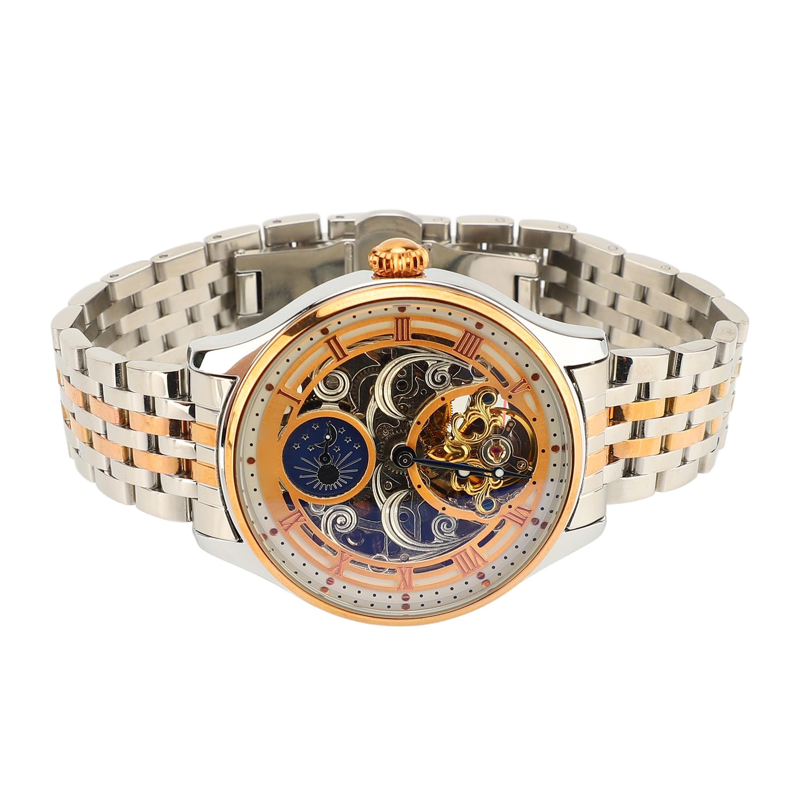 TOPINCN Tourbillon Mechanical Watch for Men with Unique Skeleton Design