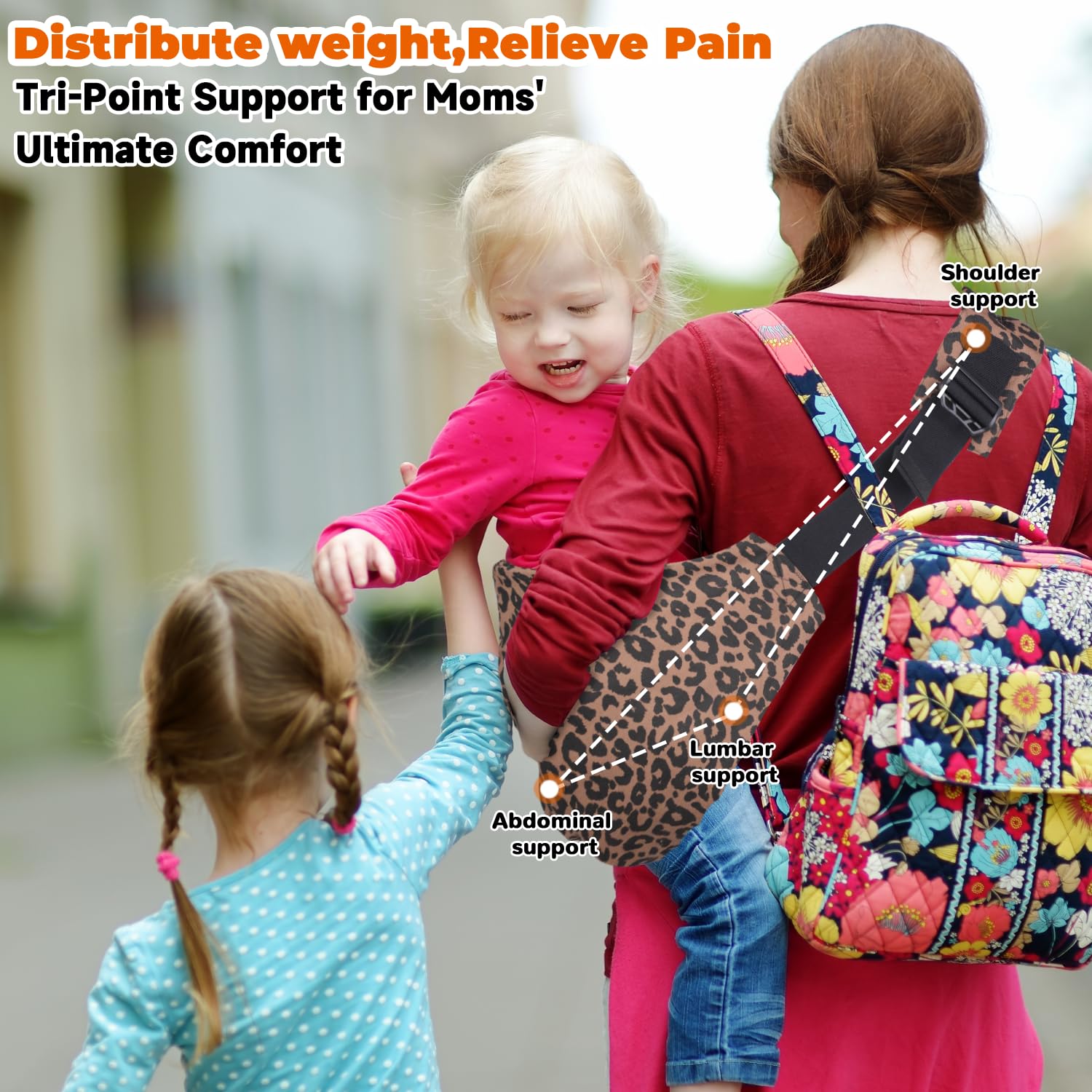 Baby Sling Carrier | Adjustable Front & Back, Adjustable Sling Easy Toddler Carrier Comfortable Baby Wrap Carrier Baby Carrier Wrap for Newborn Up to 6M-3 Years — view 7