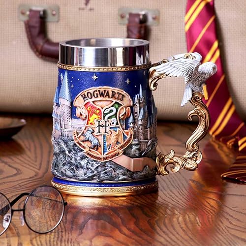 Miniatura 7 de Nemesis Now Jarra coleccionable de Harry Potter Hogwarts con licencia oficial de 6.1 in, color azul