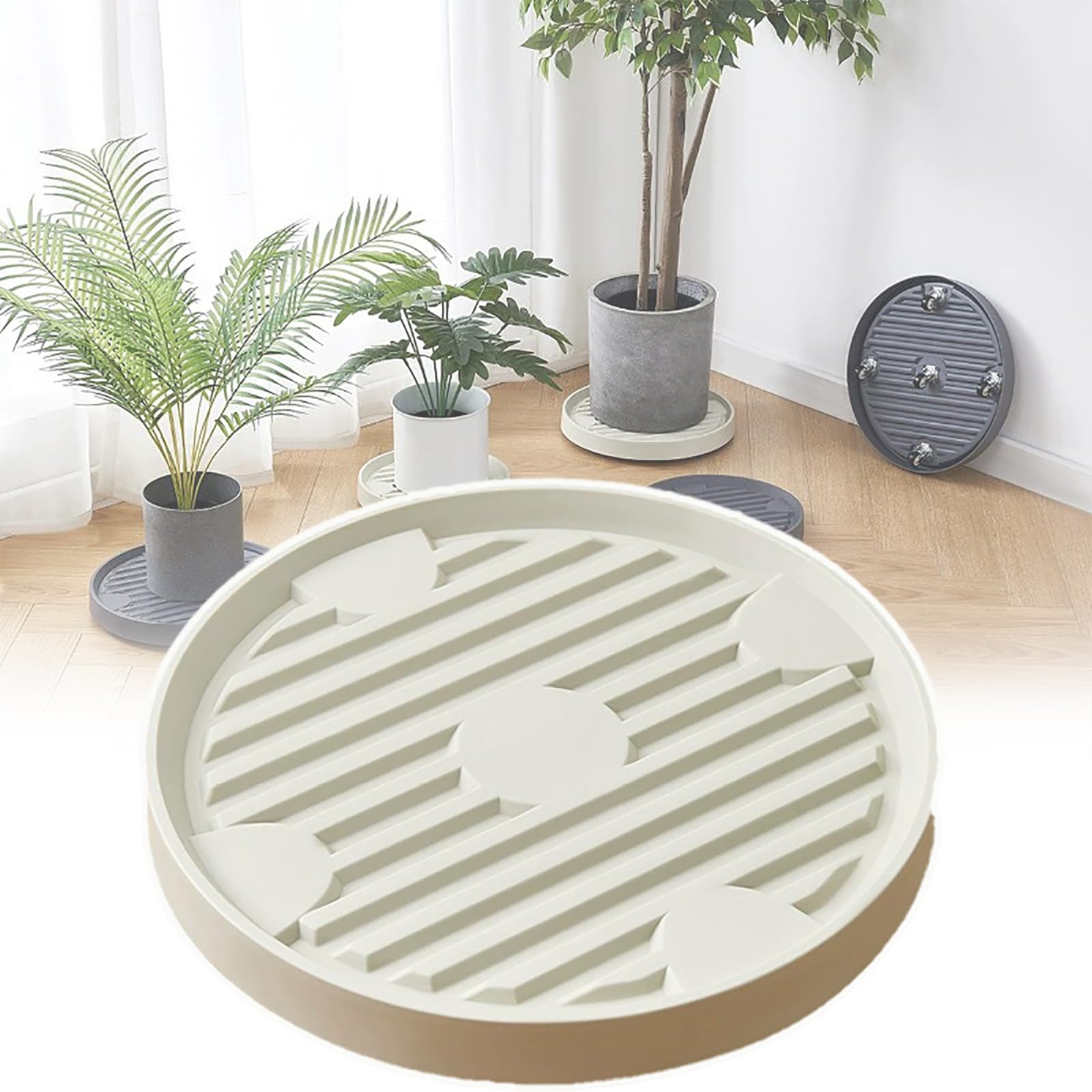 Rouleaux pour plantes d'extérieur à stress uniforme et roue 360