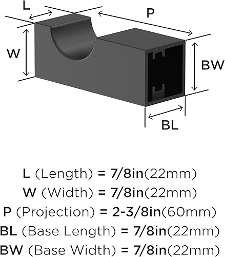 Vista 216 de Amerock BH3608226 Toallero cromado Toallero de 6-1/2 pulgadas (6.496 in) de longitud Monumento Toallero de mano para pared de baño Soporte
