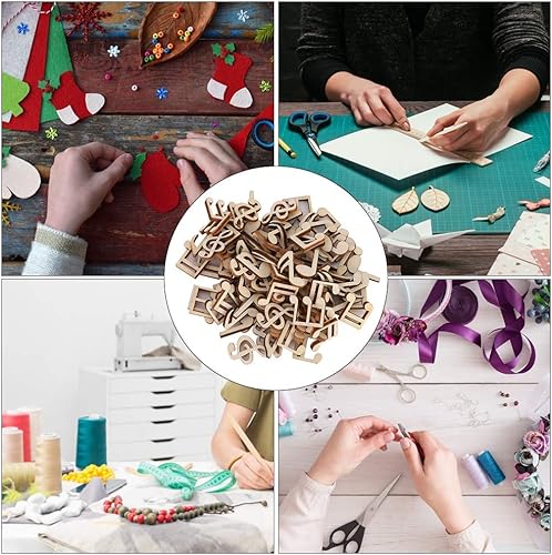 Miniatura 2 de 100 notas musicales decoraciones de fiesta musical notas musicales de madera adorno de notas decorativas mixtas para conciertos de música fiesta de