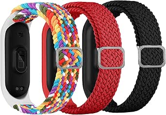 Pulsera Nylon Elástico Xiaomi Mi Band 7 6 5 Ajustable Correa Elástica De Nylon Para Xiaomi Mi Band 7/6/5/4/3 - Ajustable Y Transpirable Pulsera Xiaomi Mi Band 5