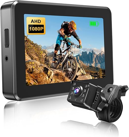 PARKVISION 1080P Bike Mirror Camera,Rear View Mirror Camera