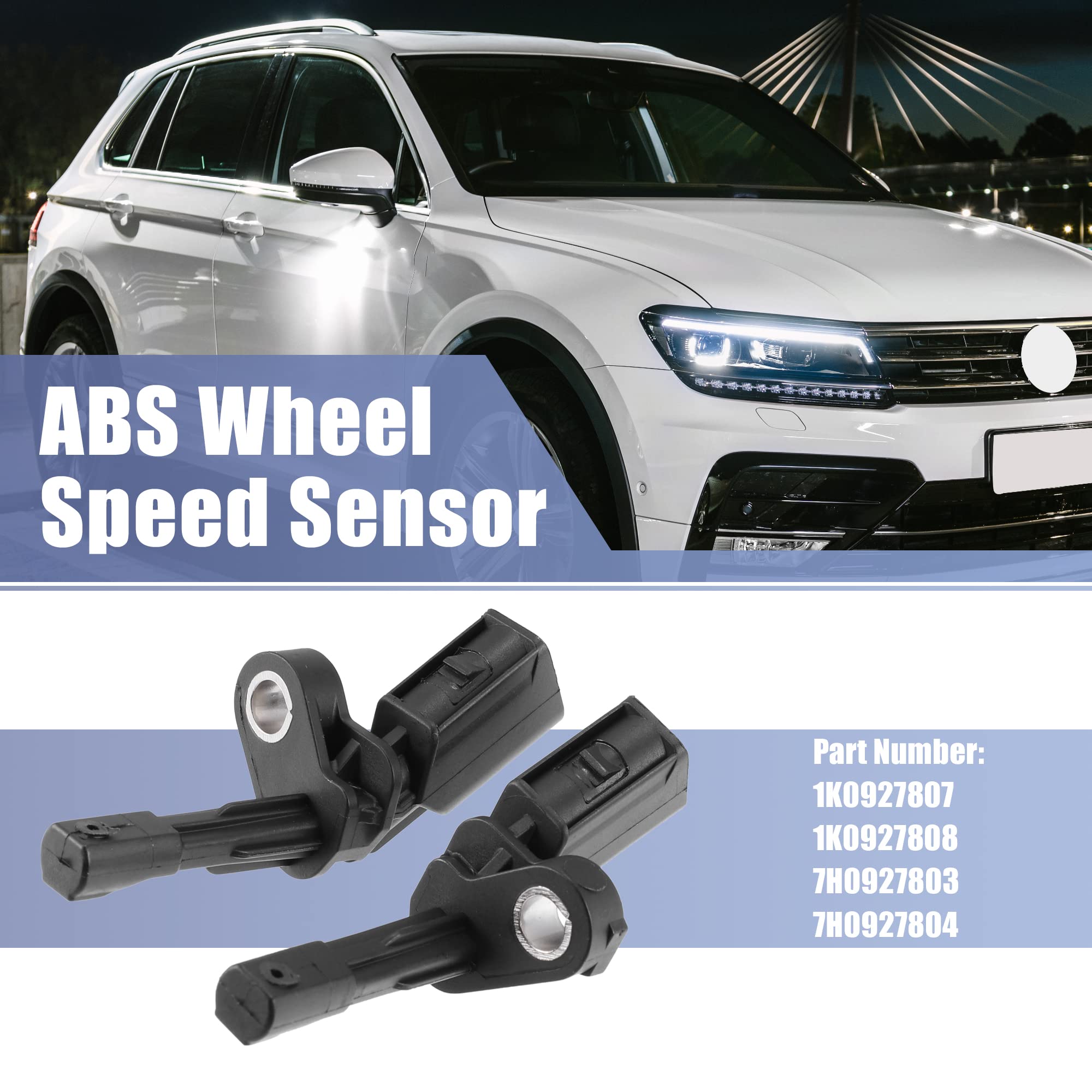 4 Sensori Di Velocità Ruota ABS Per VW Golf, Jetta, Passat, Touran, Tiguan - Compatibili Con OEM 1K0927807/8 - Foto 6