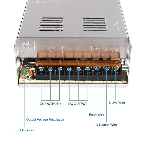 Miniatura 8 de Adaptador de transformador de fuente de alimentación 12V 5A 60W Universal Regulado Conmutación AC110V a DC 12V 5A Convertidor Driver 4.5A 4A 3.5A 3A