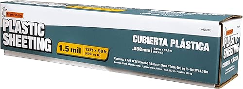 Miniatura 2 de Frost King P1250R revestimiento plástico alta densidad 12 pies Ancho 50 pies Largo x 15mil De grosor