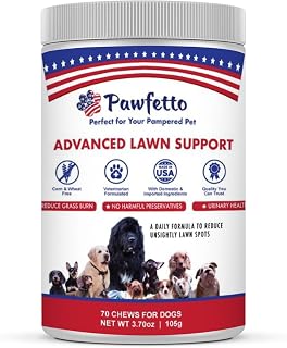 Advanced Lawn Support Supplement for Dogs, with Cranberry, Amino Acids, and Brewer’s Yeast, Easily Digestible, Chicken Liver Flavor, Perfect for Your Pampered Pet (70 Dog Chews)