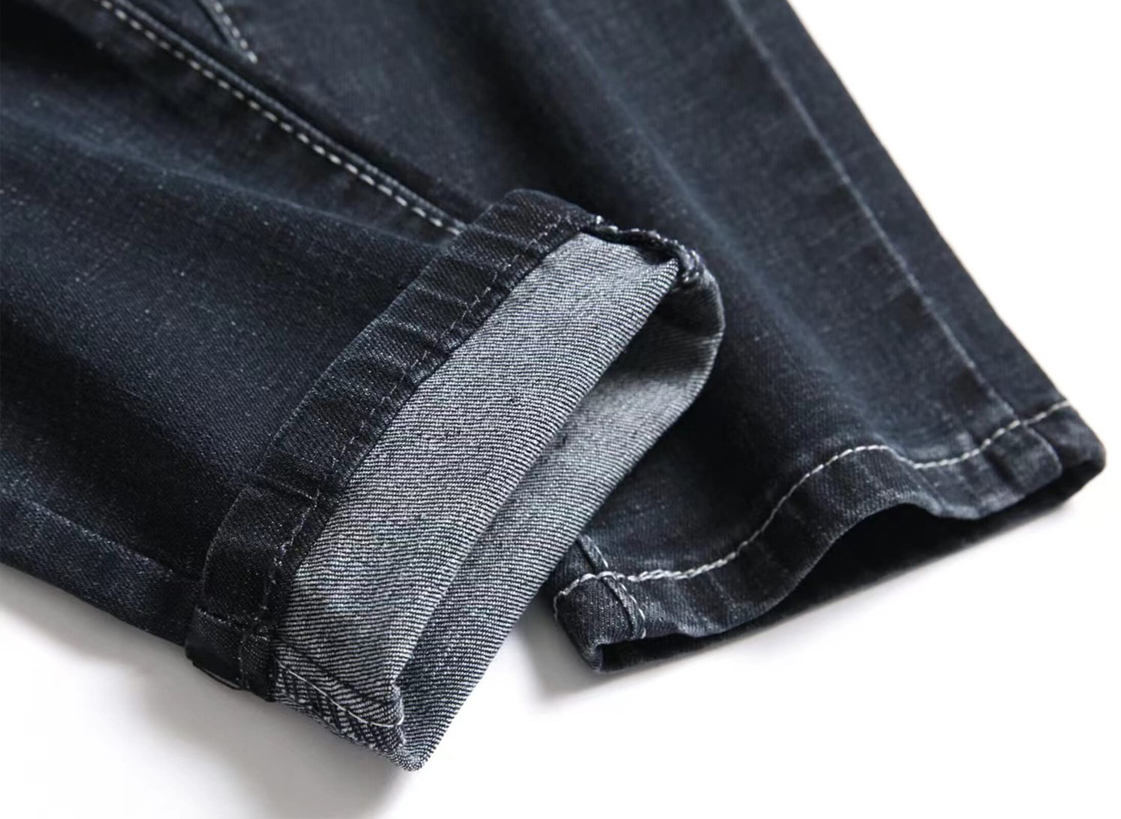 SEAUR - Ragazzo Jeans Bambini Denim Pantaloni Ragazzo Skinny Stretch Jeans Casual Slim Fit Pantaloni Età 6-14 Anni