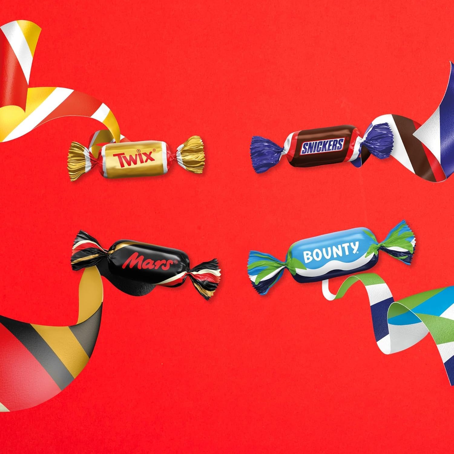 Miniatures Mix Schokolade Großpackung 296 Mini-Schokoriegel Mars Snickers Bounty Twix 3000g