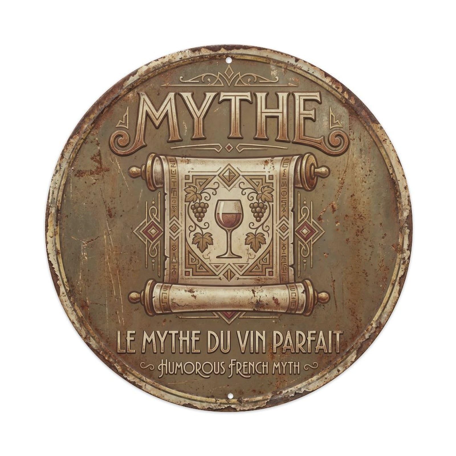 Myth Humorous Gathering Myth Metal Tin Sign