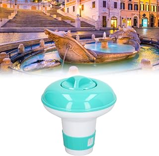Pool Automatic Chemical Dispenser, Reusable Floating Chlorine Dispenser Practical Safe Pool Chemical Dispenser for Washing Swimming Pool Hot Tub Spa and Fountain