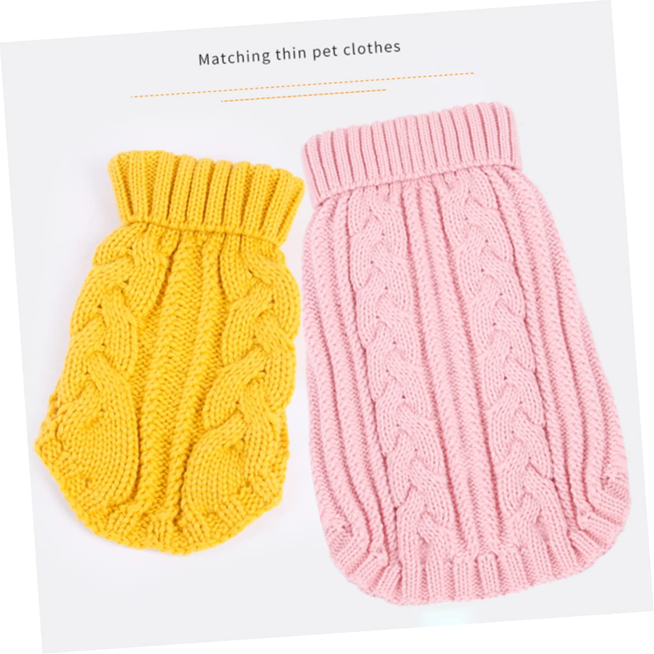 YARNOW 3 Pièces vêtements pour Chiens Chiot pupphub Pull pour Pulls pour Petits Chiens Robes Pull-Over vêtements de fête pour Animaux de Compagnie Tissu de de fête Le Chat