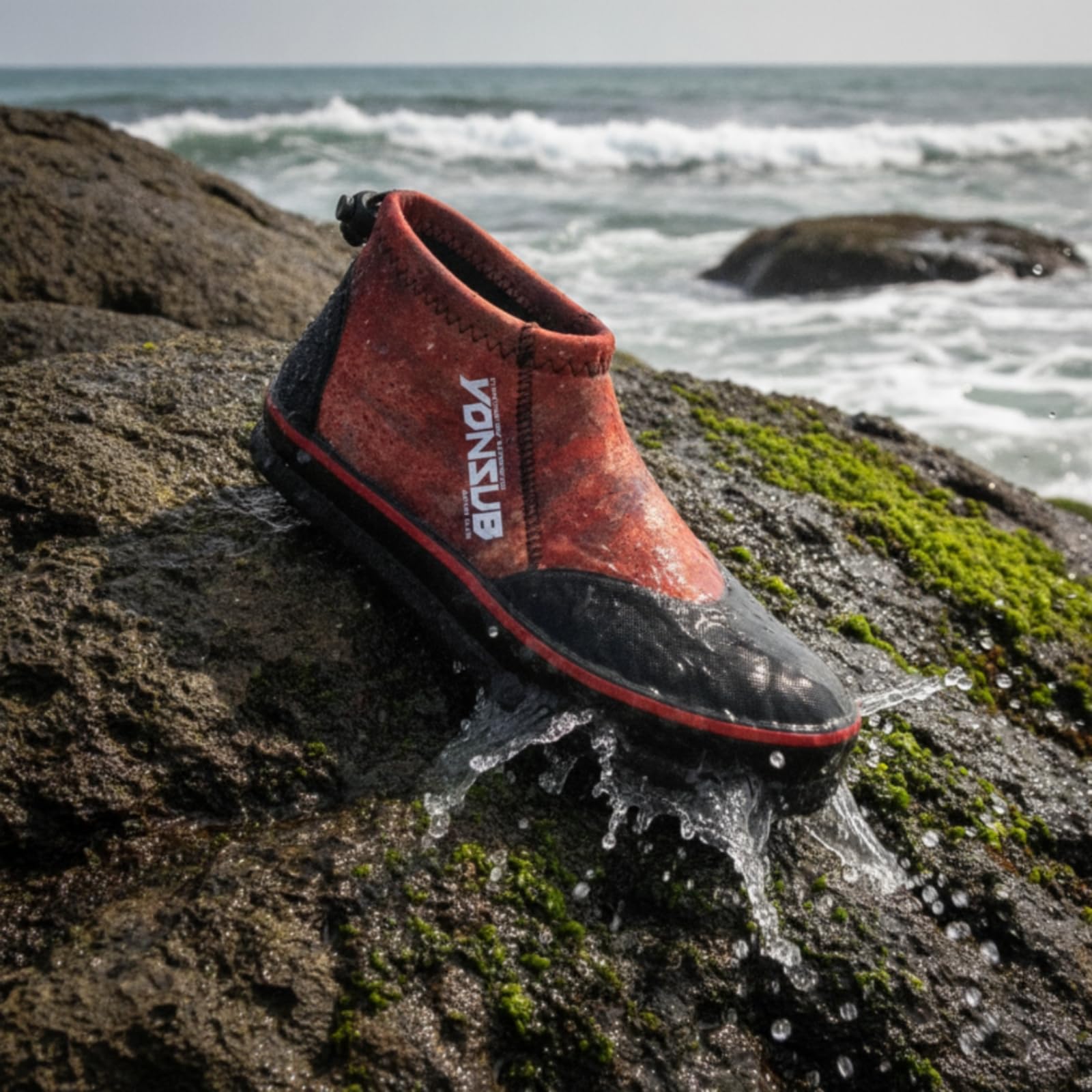 Zapatos Pesca Secado Rápido Escarpín Resisn Caminata en Agua para Pescadores, Rojo, Color to 15, Numeric_45
