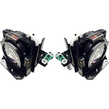 Advanced LampsTM ET-LAD70W Lamp & Housing TwinPack for Panasonic Projectors - Fits PT-DW750U-2PK, PT-DX820J-2PK, PT-DZ780U-2PK, PT-FDX92C-2PK & More - 2 Units Per Pack -