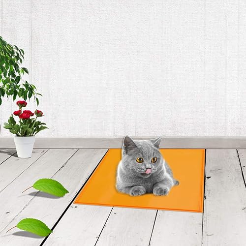 Miniatura 4 de Tapete de alimentación de alimentos para perros y gatos, tapete de silicona impermeable para cuenco de mascotas, tapete antideslizante con borde