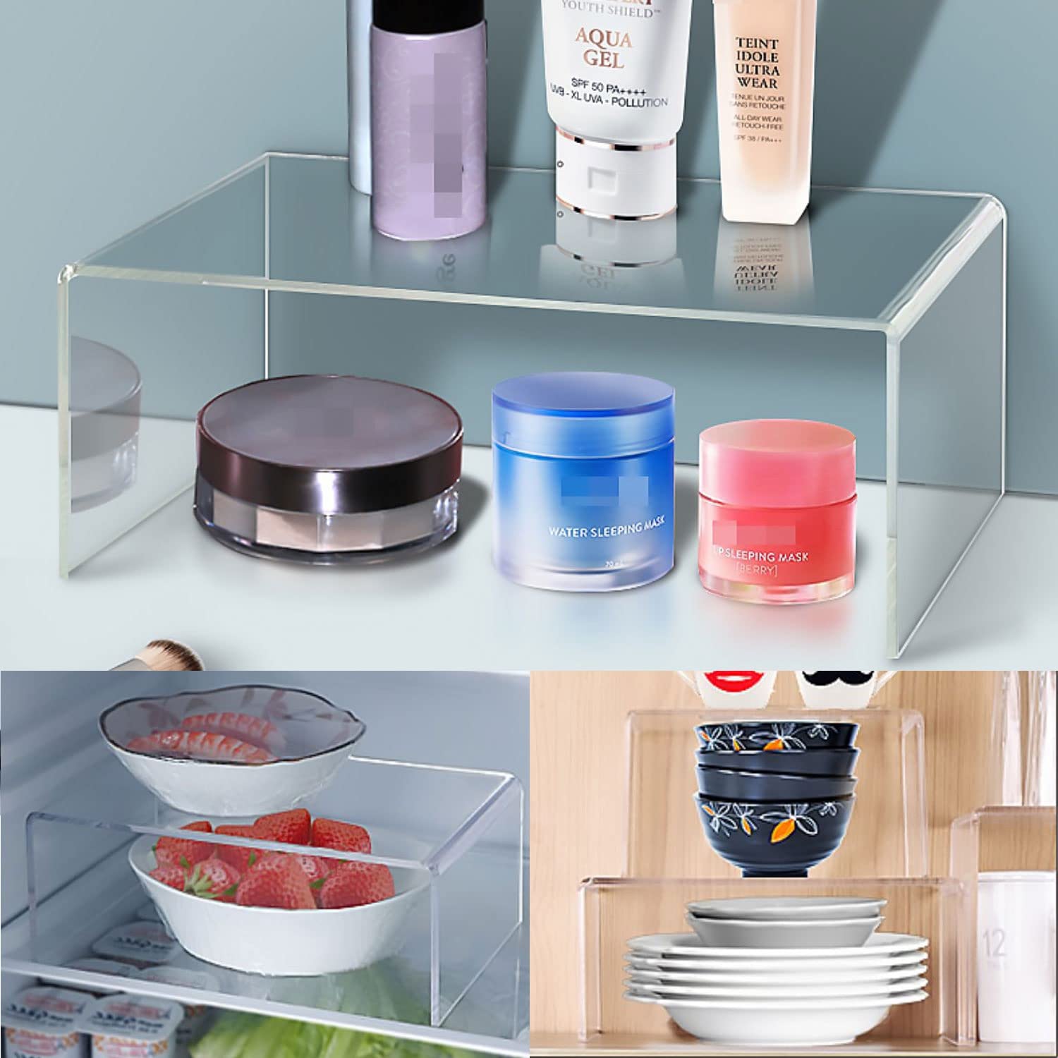 Cubo Espositivo In Acrilico 40x40x40 Cm - Trasparente, 5 Lati Chiusi, Per Vetrine E Display