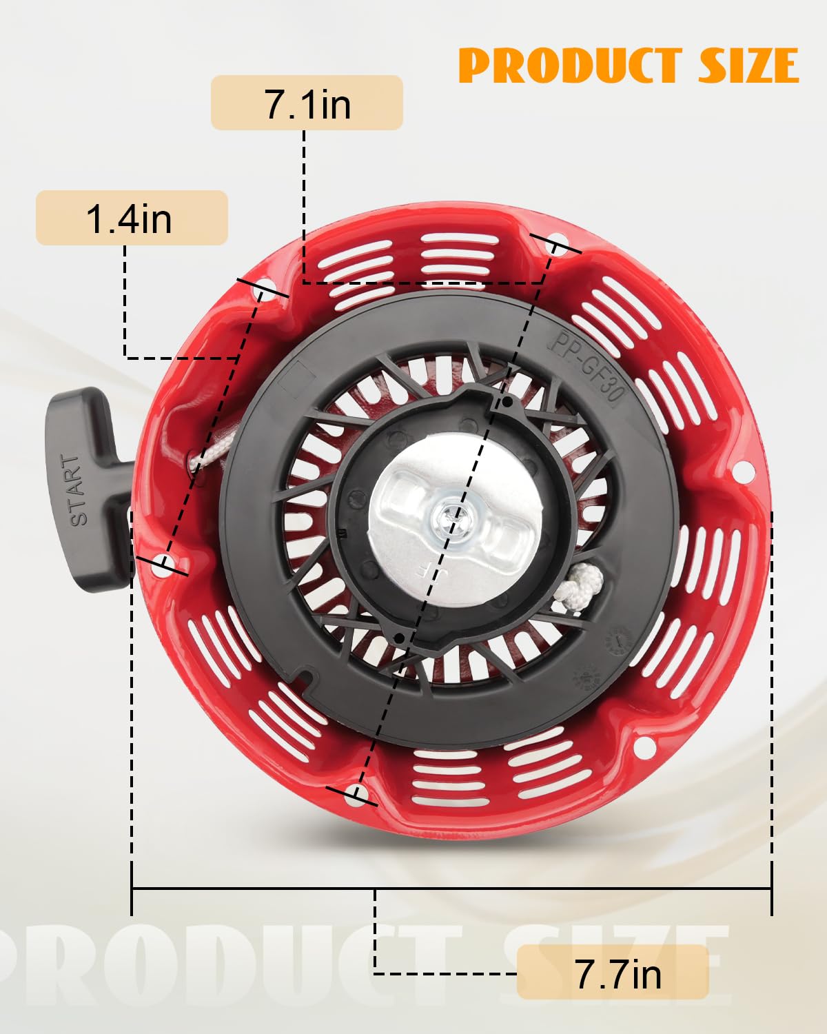 28400-Z5K-305ZA Recoil Starter Assembly misura per Honda la maggior parte del motore GX240 GX270