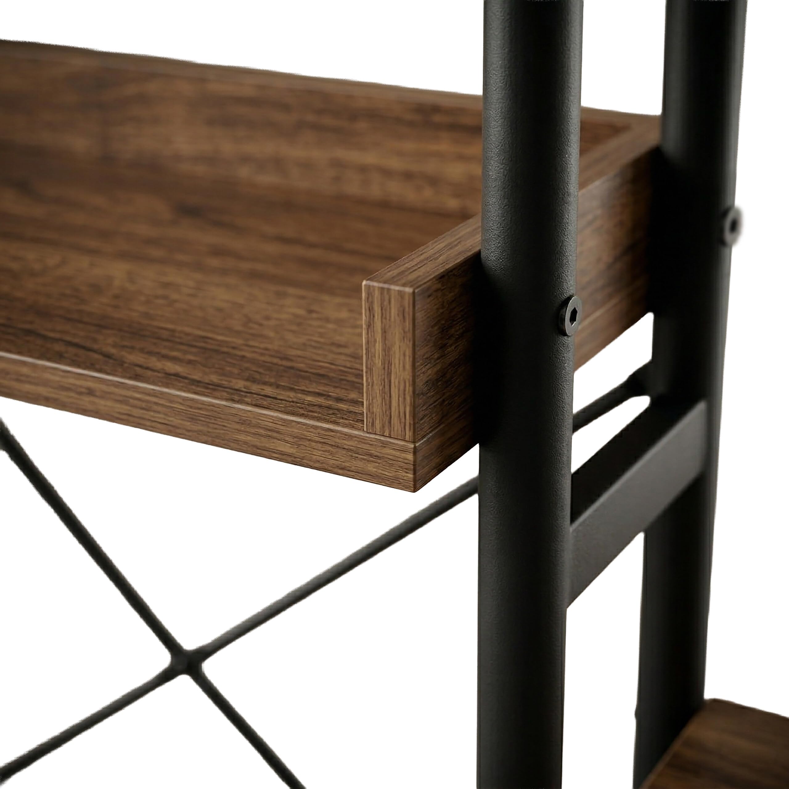 Relaxdays estantería sobre Inodoro, 3 Niveles, Mueble para baño sobre WC, 161x80x24 cm, Metal/MDF, Negro/marrón