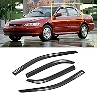 Vista 124 de Visera de ventana para Jeep Cherokee 1984-2001 (Excluye Modelo Limited), Protectores Guards Shields de lluvia de canal exterior, Deflector