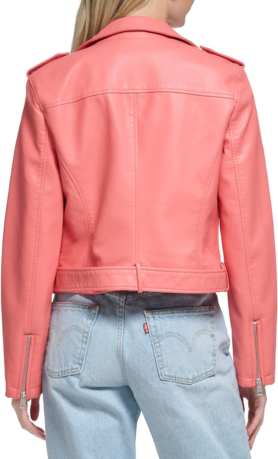 Levi's Women's The Belted Faux Leather Moto Jacket (Regular & Plus Size) - Image 4