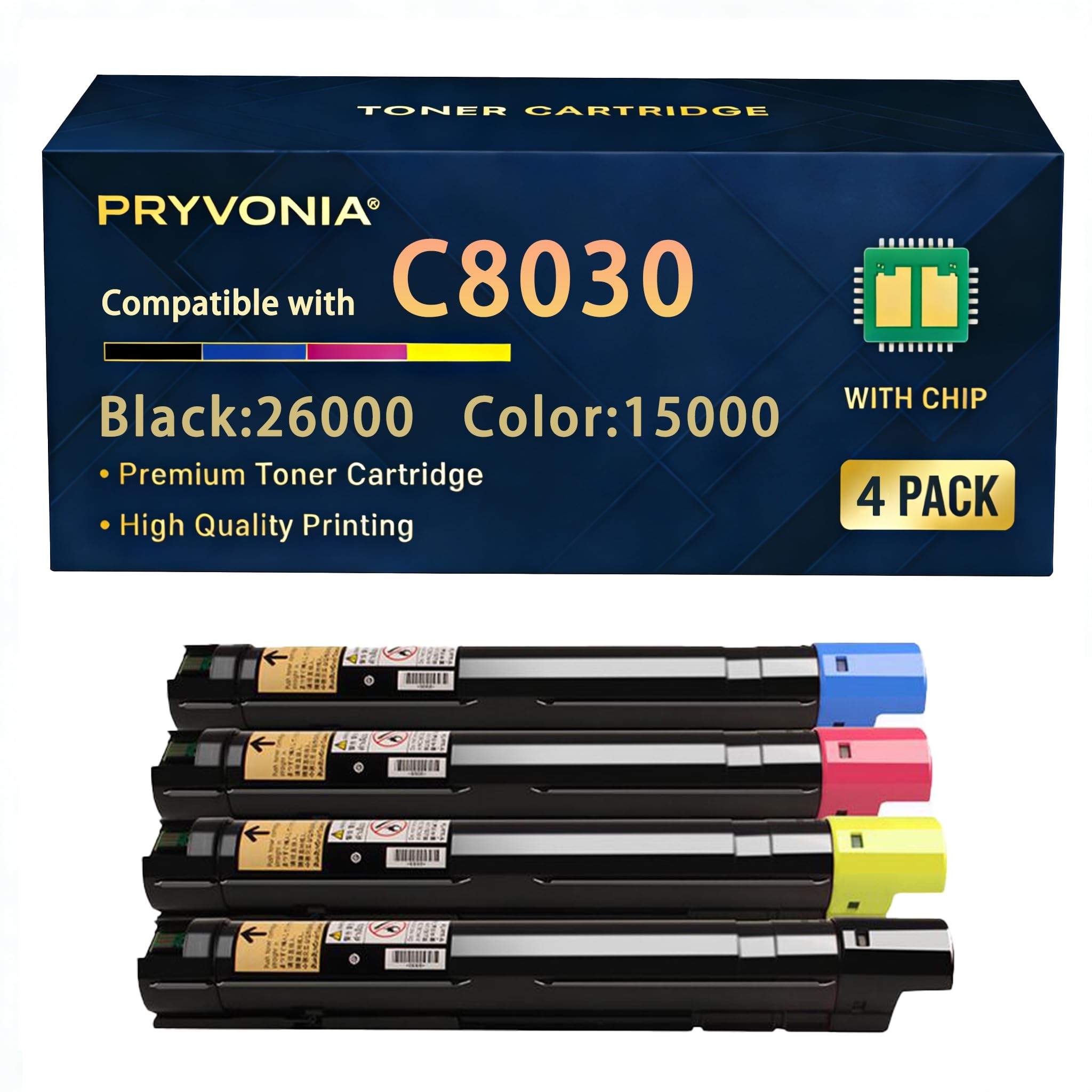 C8030 kompatybilne tonery Multipack do Xerox AltaLink C8030 C8035 C8045 C8055 C8070 zamiennik do 006R01701 006R01702 006R01703 006R01704 (4) czarny/ cyjan/magenta/żółty)