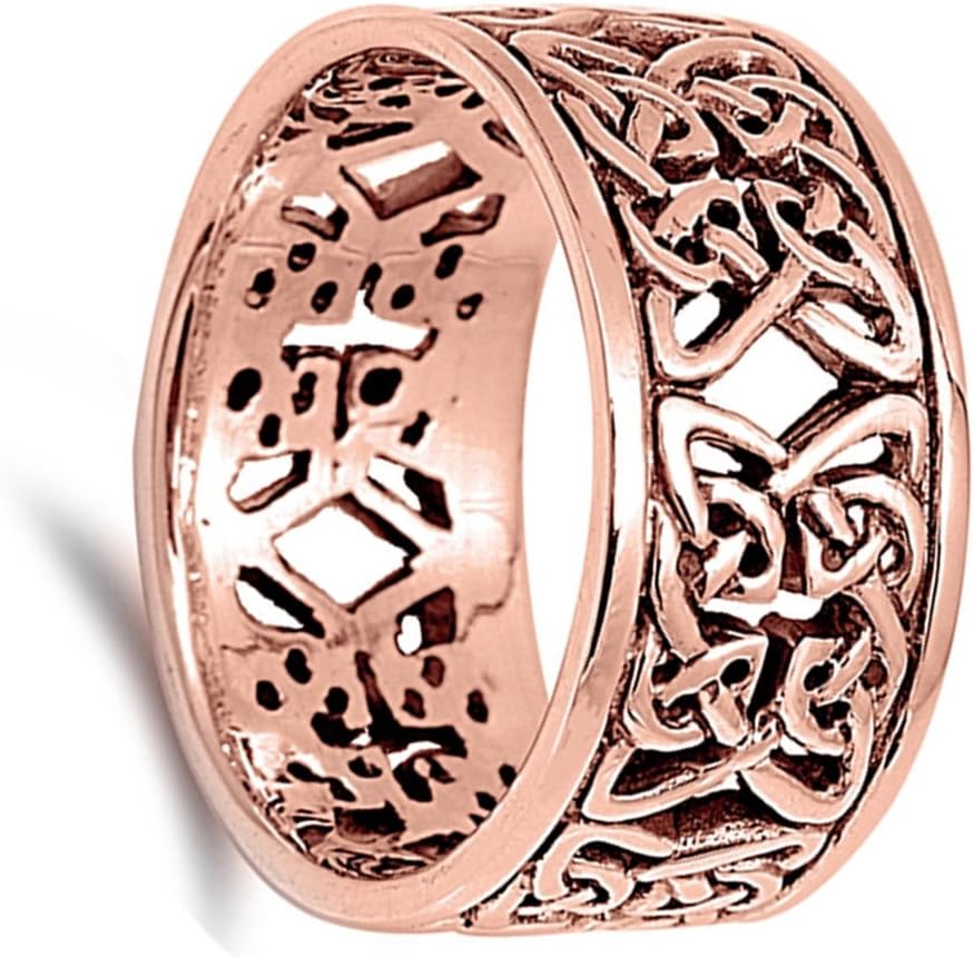 CHOOSE YOUR COLOR Sterling Silver Celtic Knot Ring