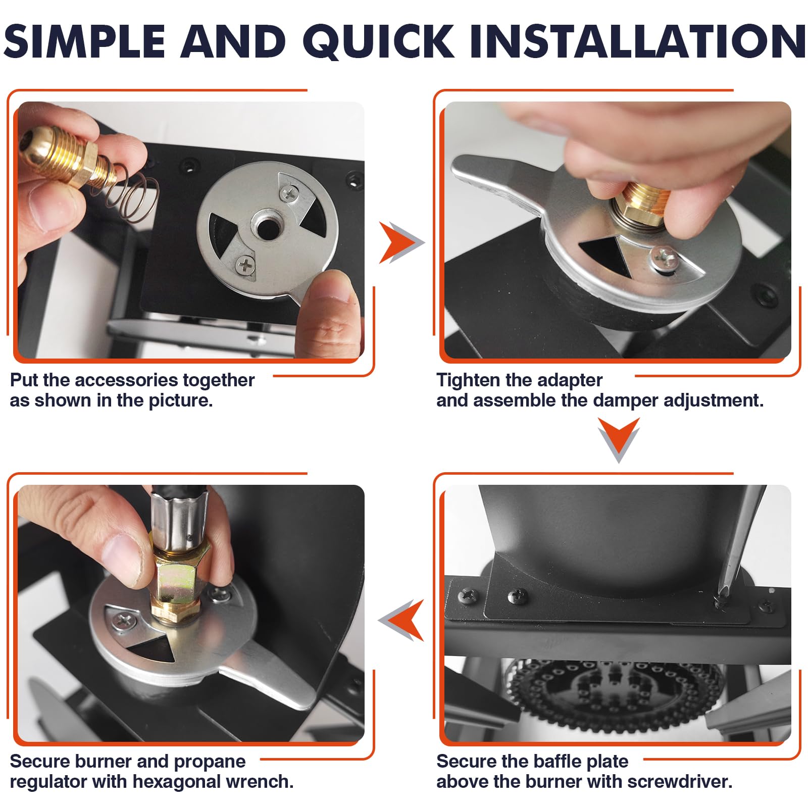 Llamaviva Propane Burner, High Pressure 100,000 BTUs Single Gas Stove with Water Bag& 4.1ft Adjustable Hose with Regulator,Propane Stove for Outdoor Cooking, Seafood Boil,Turkey Fry