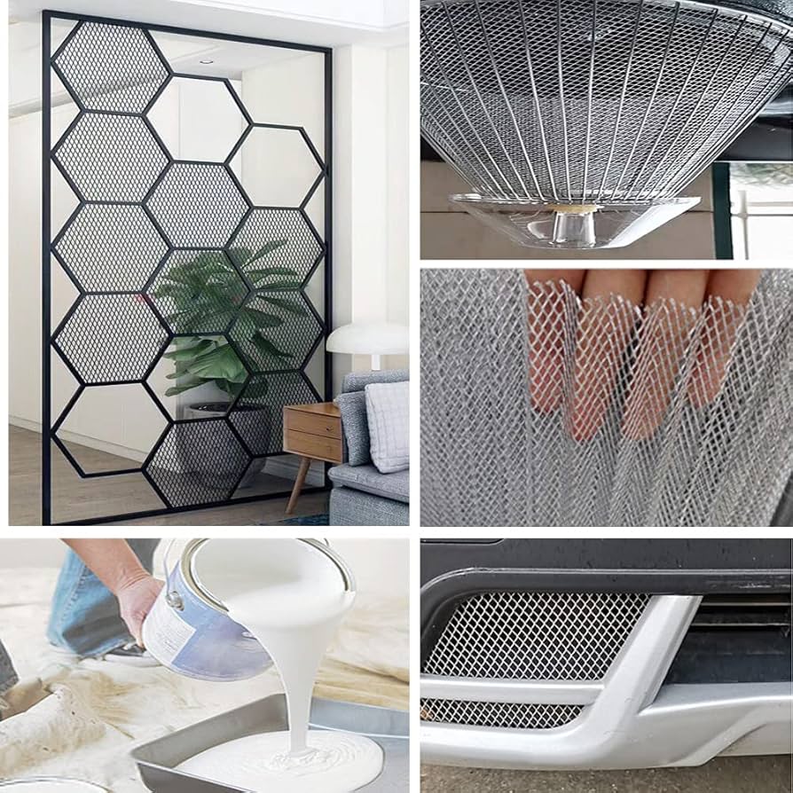 Amazon.com: 25x20cm Aluminum Mesh Sheet Car Grill Mesh