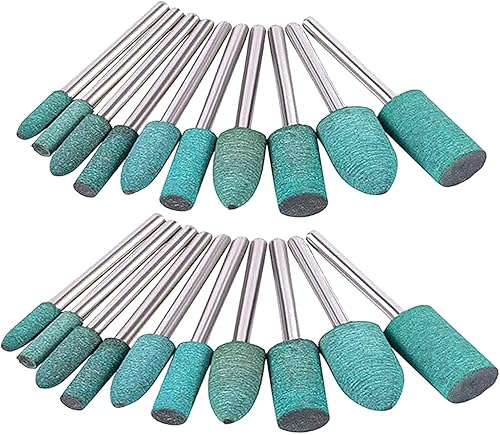 Miniatura 4 de 100 unids caucho pulido punto montado rotatorio surtido accesorio molienda cabeza rueda cabeza kit para dremel polaco