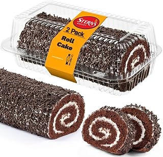 Stern’s Bakery Swiss Roll Cake 2-Pack | Kosher Dairy Nut Free 13oz | Fresh Gift for Mother’s Day Birthdays Holidays