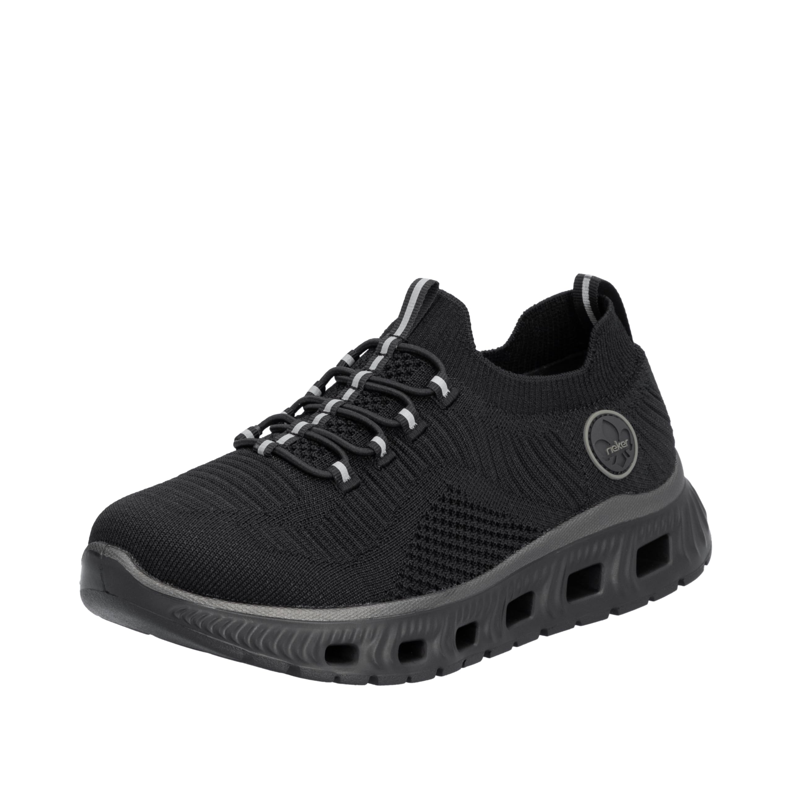 Rieker Women's M6074 Trainers, Black, 3.5 UK