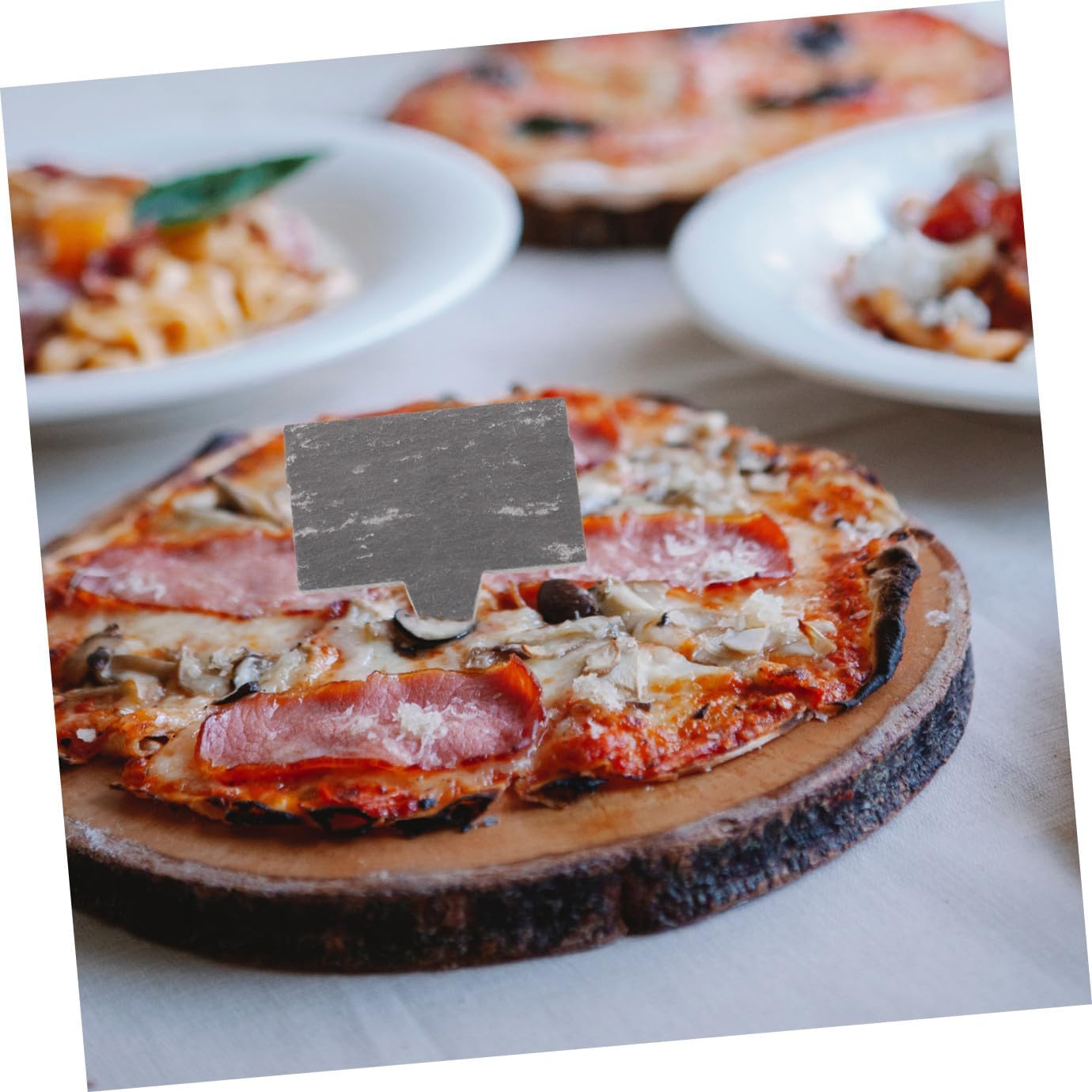 5pcs Cheese Labels Wooden Writable Markers for Dinners
