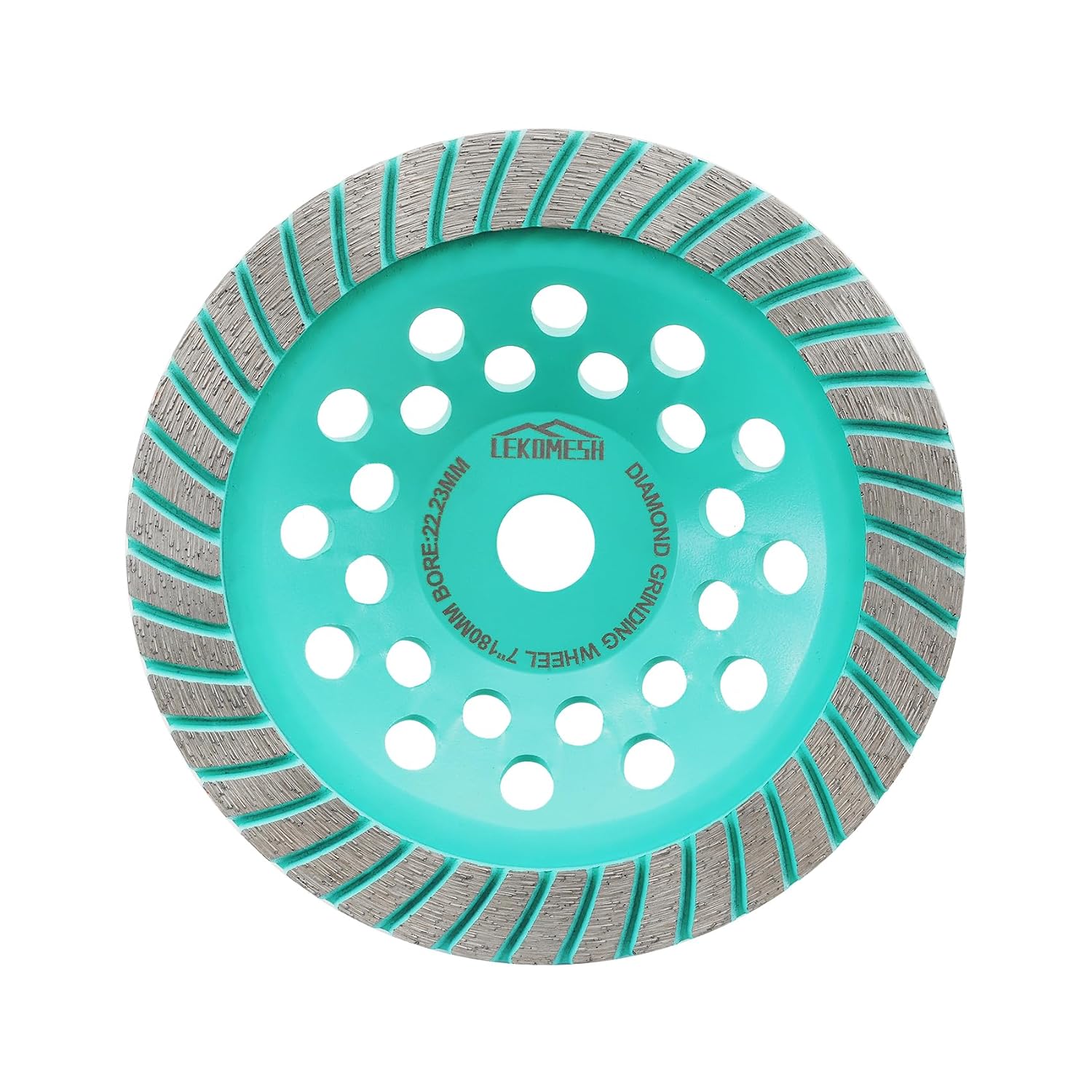 Diamond Grinding Cup Wheel - 4.5"/115mm Turbo Row Angle Grinder Cup Wheel for Cutting,Grinding,Smoothing,Shaping Concrete,Marble,Granite,Masonry,Brick 7/8" Arbor