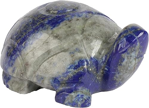 Miniatura 2 de GEMHUB Estatua de tortuga de lapislázuli tallada a mano aprox. 239.00 quilates, Gema, Lapislázuli natural