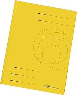 Herlitz 11076437 - Carpeta, 10 unidades, A4, 320 g/m², cartón de Manila reciclado, color amarillo