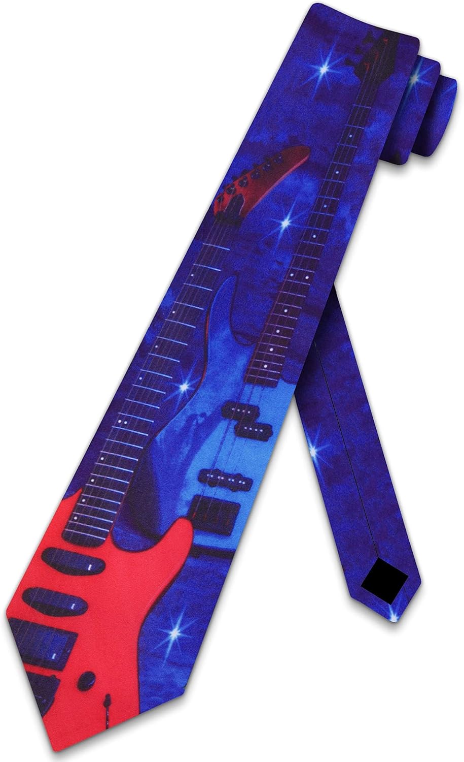 Three Rooker Electric Guitar tie Mens Neckties