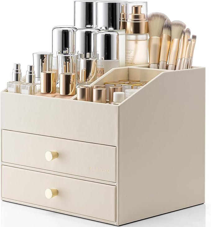 Makeup Organizer for Vanity with Drawers