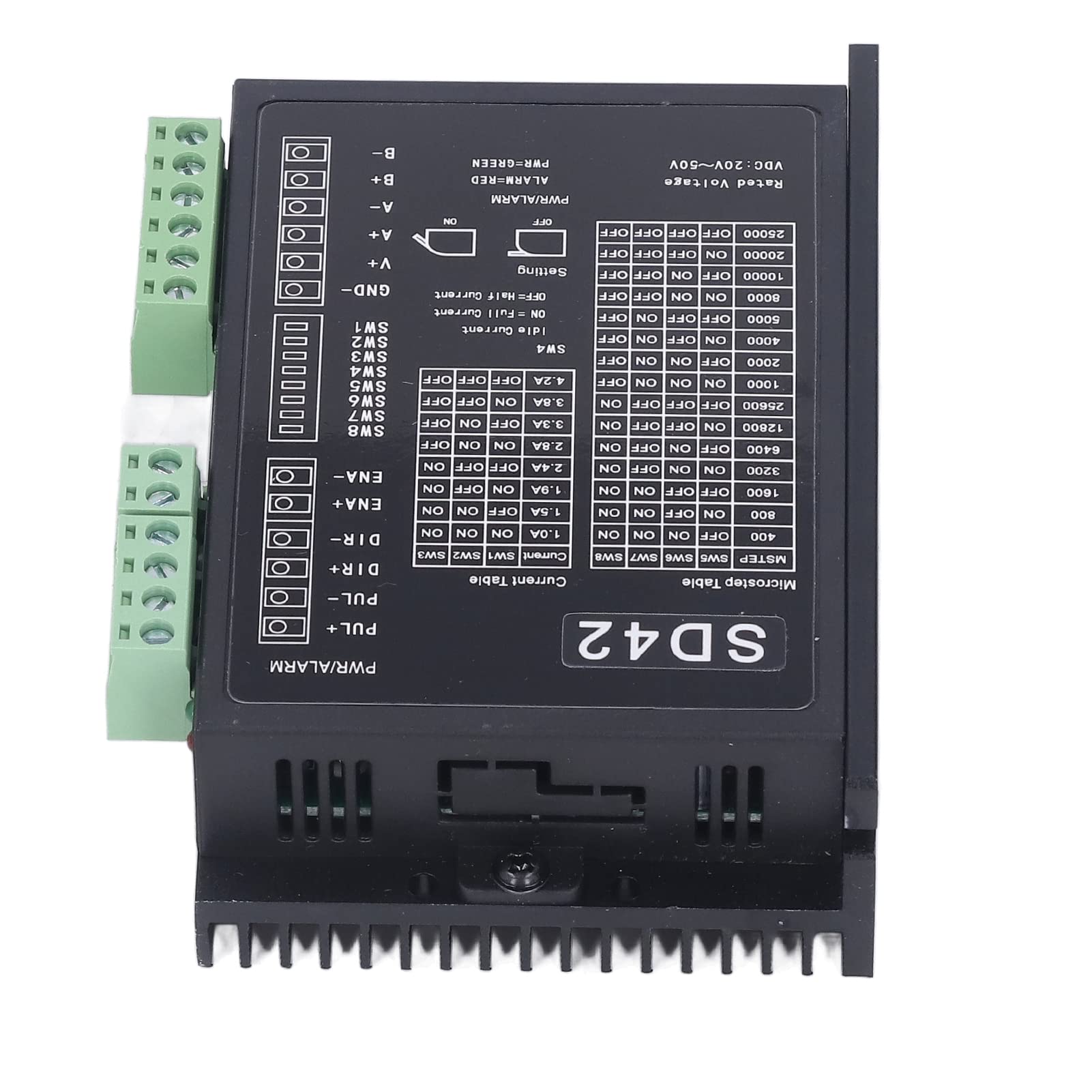 Driver Motore Passo-passo Lega di Alluminio A Basso Rumore Facile da Installare per Macchine CNC, 1 Driver - 1,0-4,2 A DC20-50V