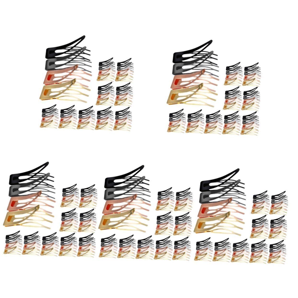 VICASKY 300 Pièces Barrettes Métalliques à Clipser et Filles Petites Pinces Cheveux Fines Résistantes et Confortables pour Coiffure Quotidienne et