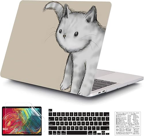 QCzyc Compatible con MacBook Pro de 13 pulgadas 2022, 2021, 2020-2016 versión A2338 M1 A2289 A2251 A2159 A1989 carcasa rígida de plástico y teclado