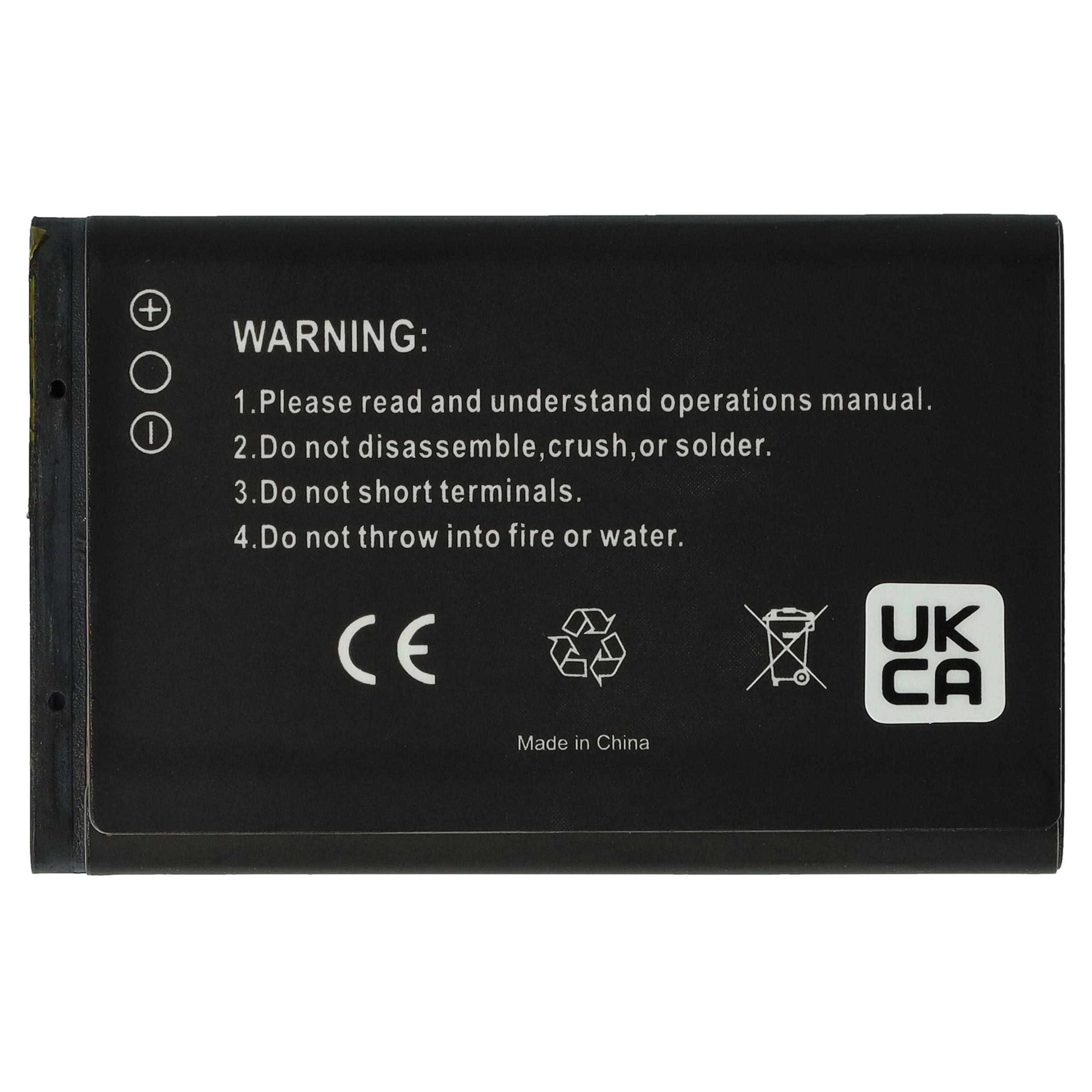 vhbw Akumulator kompatybilny z Swisstone BBM 300 | BBM 320, BBM 400, BBM 610, BBM 615, BBM 625 (700 mAh, 3,7 V, Li-Ion) zamiennik do BL-5C, możliwość ładowania