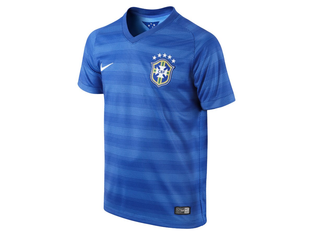 Brazil Away Youth Soccer Jersey- 2014
